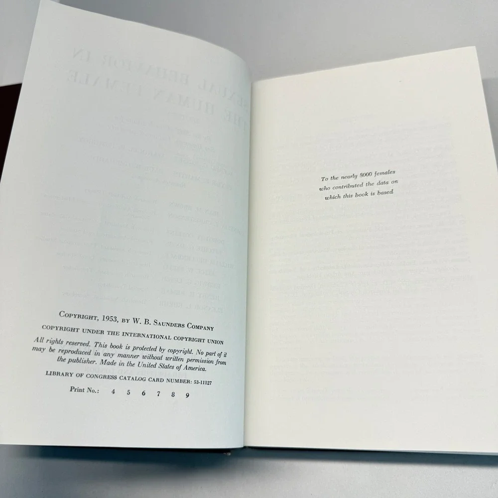 Kinsey Reports Sexual Behavior in the Human Male & Female 2 Vol Set Saunders